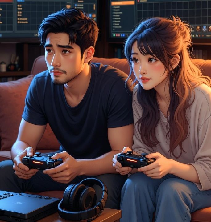 couple playing Diablo 2